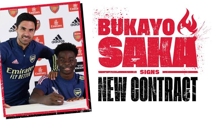 Bukayo Saka new contract 