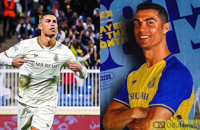 Cristiano Ronaldo named Player of the month in Saudi Arabia 