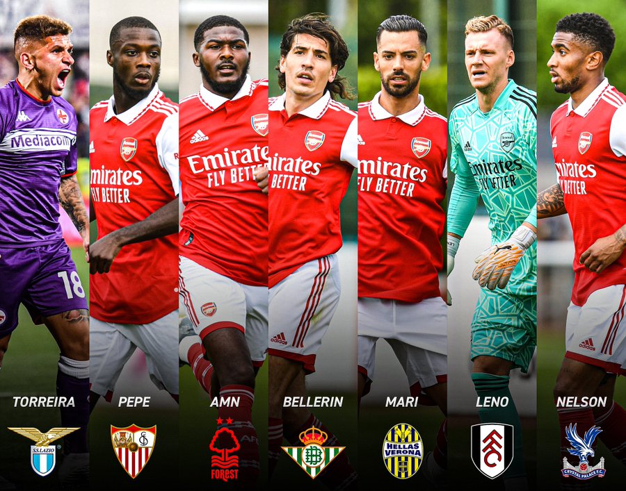 Arsenal to sell 7 players in the summer