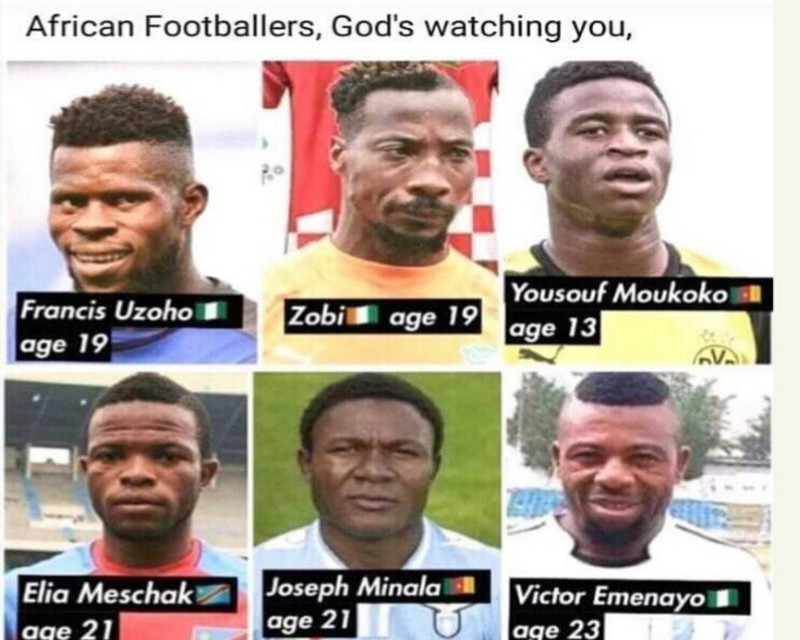 age cheats in african football