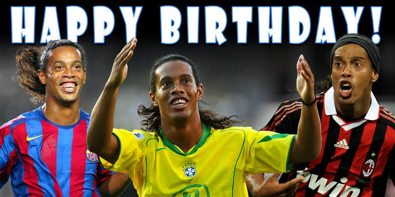 Ronaldinho's birthday 